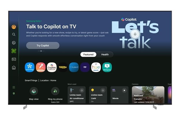 Samsung Electronics tích hợp AI Copilot của Microsoft vào TV, màn hình LCD