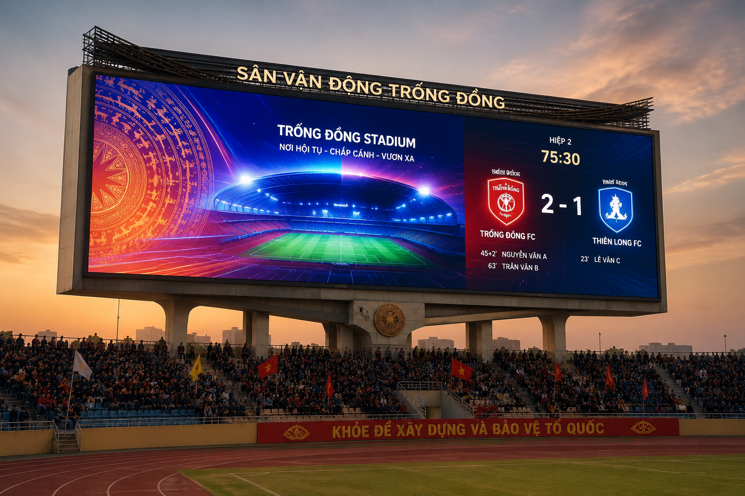 Hệ thống AV cho sân vận động Trống Đồng: giải pháp hiển thị & âm thanh đỉnh cao cho siêu sân lớn nhất thế giới