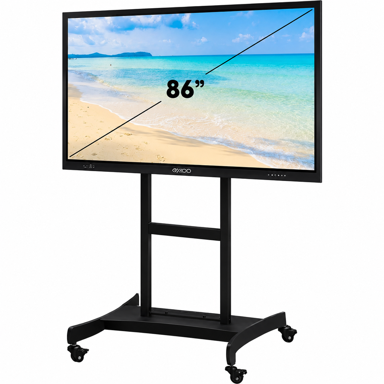Giá treo di động Hikvision DS-D5ABKY2-B cho màn hình tương tác 86–98 inch